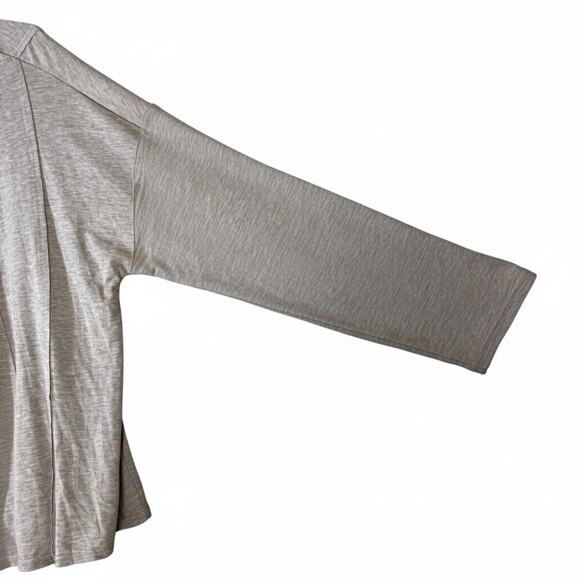 Love Riche V-Neck Long Sleeve Top Womens 3X Taupe Soft Stretchy Cool Girl Casual - Picture 3 of 7